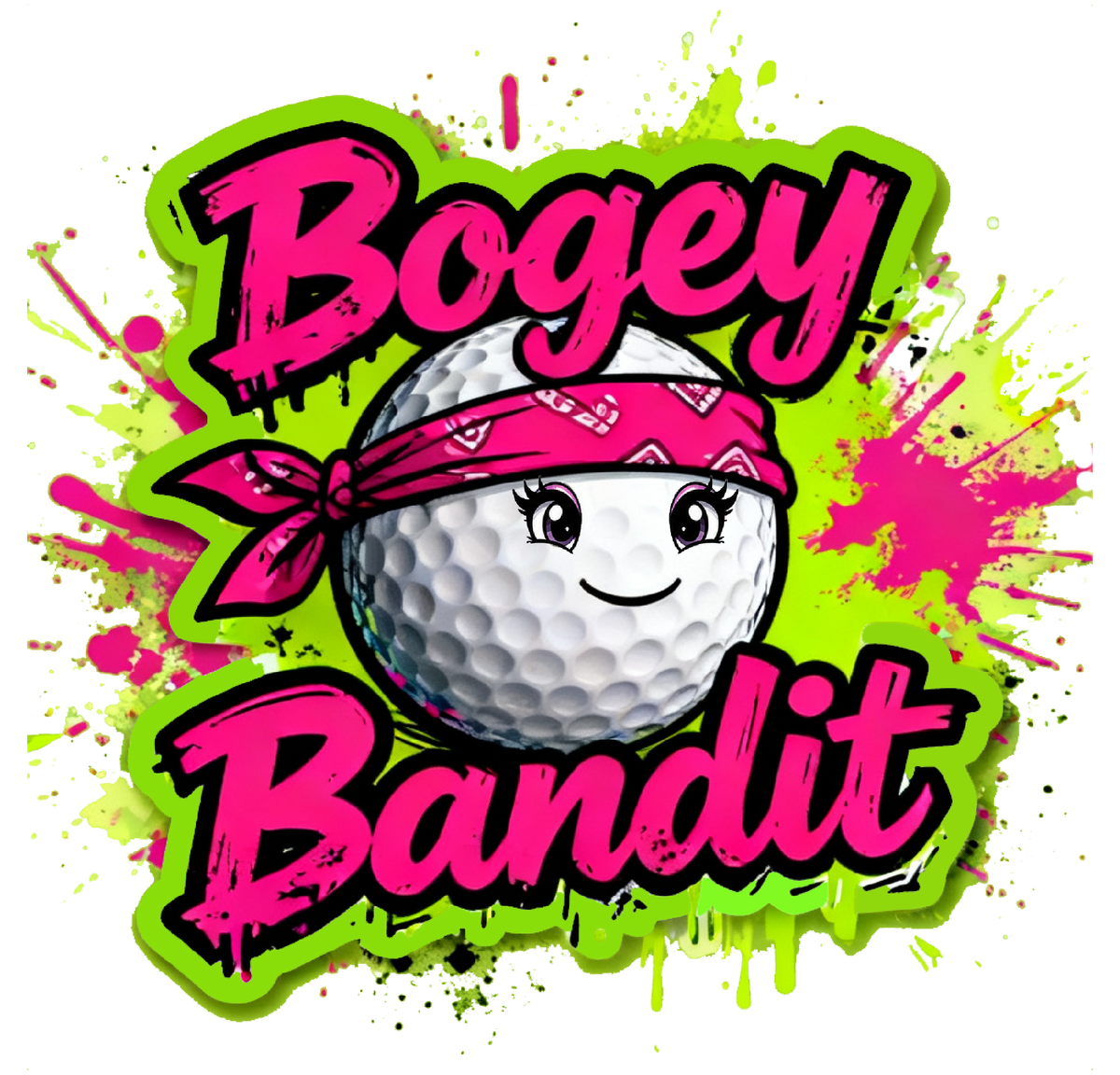 Bogey Bandit Pink Rabbit Portable Golf Club Washer
