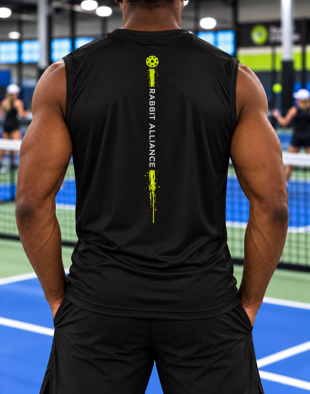 Pickleball High Performance Sleeveless Top - Black