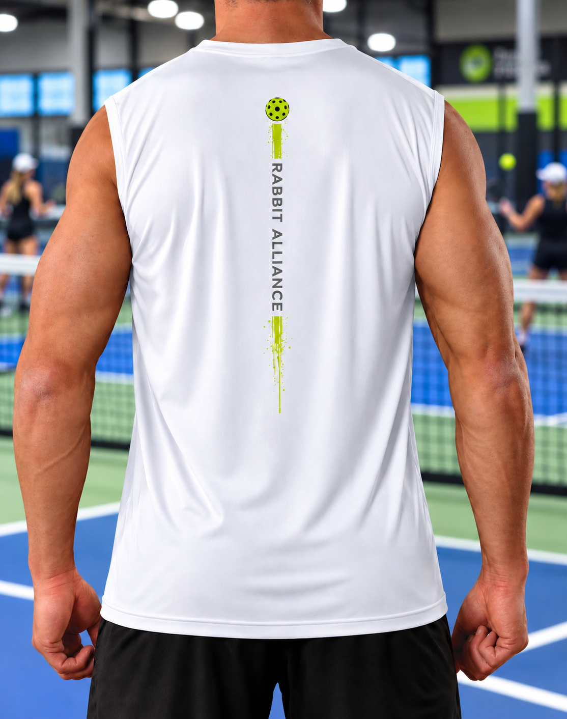 Pickleball High Performance Sleeveless Top - White