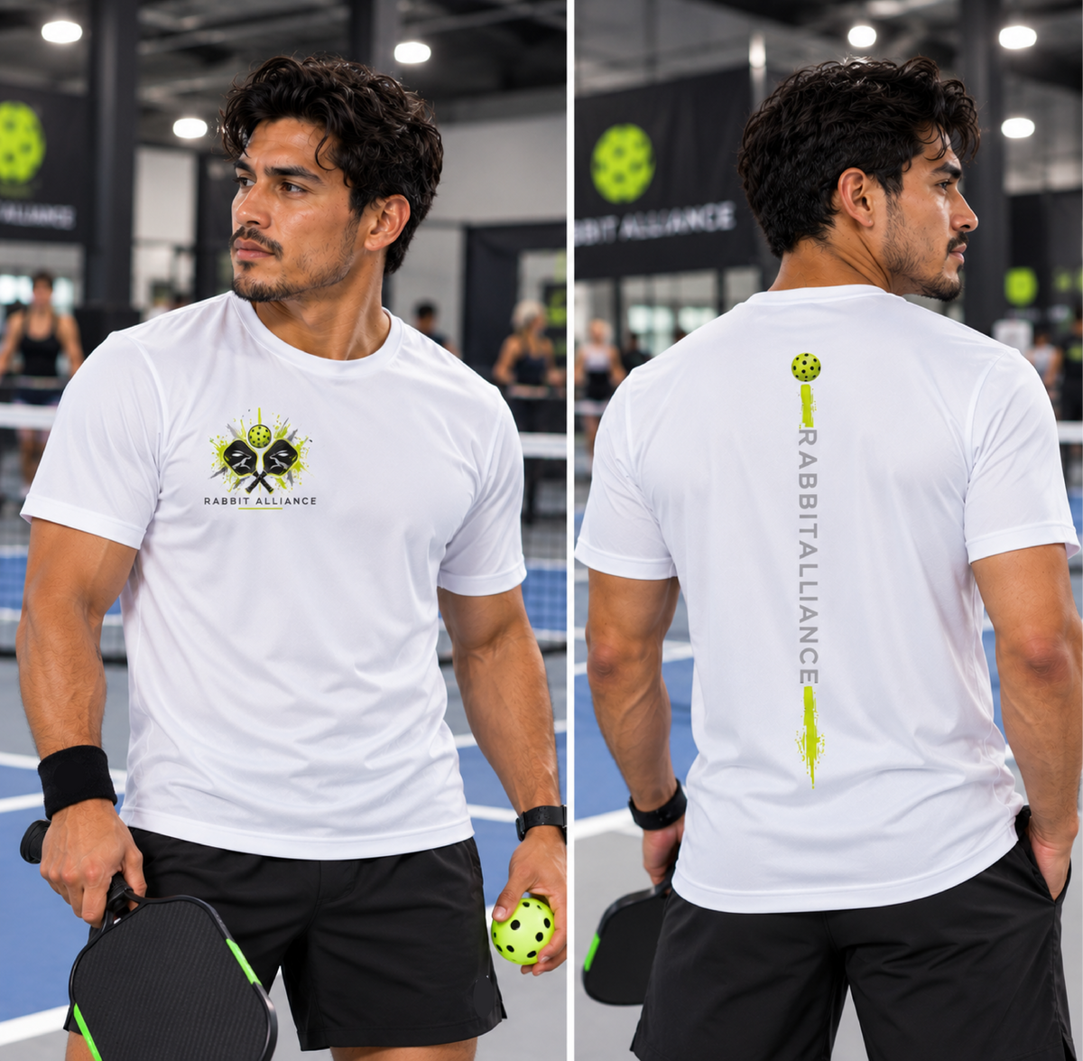 Pickleball High Performance Short Sleeve Tee - White